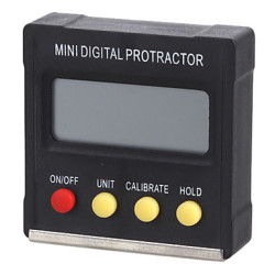 Mini 1.6" Lcd 360-degree Slope Angle Upright Magnet Digital Protractor Inclinometer Angle Meter