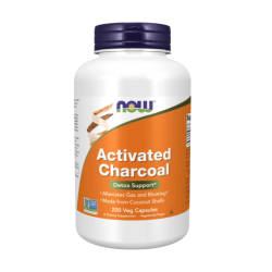 Now Foods Activated Charcoal - 200 Veg Capsules Cosmetology.co.za