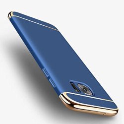 Coohole New Fashion Electroplate Hard Shockproof Case Cover For Samsung Blue Galaxy S7 Edge