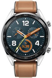 HUAWEI Watch GT Classic Smartwatch With Saddle Brown Leather Strap Watch GT Classic B19V