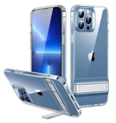 Apple Iphone 13 Pro Max Premium Slim Metal Kickstand Case Clear