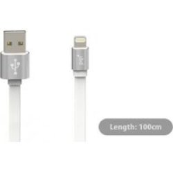 I-cable Lightning 100 Cable For Lightning Devices 1M Metalic Silver