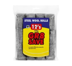 Steel Wool Rolls 12-PACK