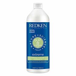 Redken Nature + Science Extreme Fortifying Conditioner For Distressed Hair Strengthens & Repairs Damaged Hair Infused With Proteins Vegan 33.8 Fl Oz