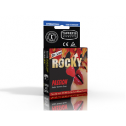 Rocky Strawberry Studded Passion Condom 3'S Studded