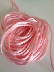 Satinique Cord Soft Pink 2mm- 5 Meter