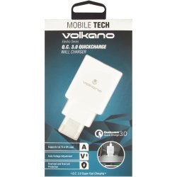 Volkano Electro Series Quick Charge 3.0 Wall Charger