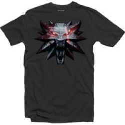 The Witcher 3 Medallion Mens T-Shirt Grey