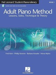 Hal Leonard Adult Piano Method - Book 1: Lessons Solos Technique & Theory Student Piano Library