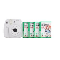 Fujifilm Instax MINI 9 Kit 4 Films Smokey White