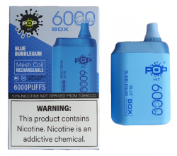 Pop Hit 6000 Puff Disposable Vape - Blue Bubblegum