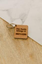 Wooden Key Ring - This Daddy - Afrikaans