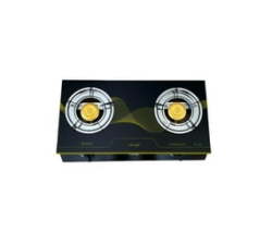 Two Burner Auto Ignition Tempered Glass Gas Stove