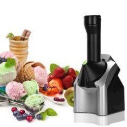 220V 50HZ 200W Automatic Electric Diy Fruit Ice Cream Maker Machine For Home Household Eu Plug