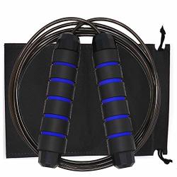 Sanxia Skipping Rope Jump Ropes Workout Jumping Rope With Carrying Pouch Adjustable Tangle-free Speed Jump Rope For Men Women Kids Great For Aerobic Exercise