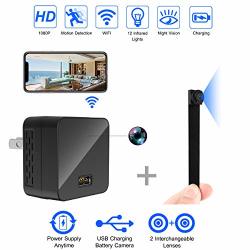 Spy Camera Charger Wifi Hidden Cameras 1080P Wireless Surveillance Video Camera Covert Nanny Cam USB Wall Adapter MINI Cams Plug Rechargeable For Home Security
