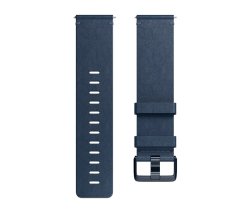 Fitbit Versa - Accessory Band - Leather midnight Blue - Large