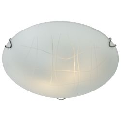 Eurolux Radiant Lines Ceiling Light Chrome E27 2X60W