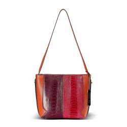 Via Vaneta Via Veneta Julie Leather Small Elegant Handheld Bag Multi Bright