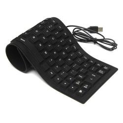 Wired USB Flexible Keyboard For Laptop Notebook And Desktop Computers - By Raz Tech