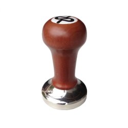 Rancilio Stainless Steel 58MM Tamper With Rosewood Handle