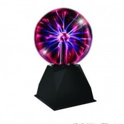 6" Plasma Ball Lamp Changes Design By Hand-touching