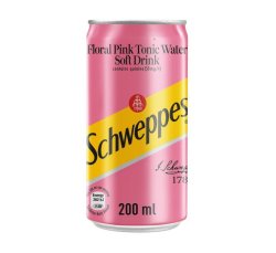Tonic Water Can Floral Pink 1 X 200ML
