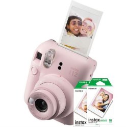 Fujifilm Instax Cam MINI 12 Blossom Pink Combo 1