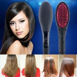 Straight Ceramic Brush Hair Straightener