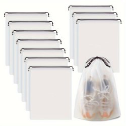 10PCS SET Travel Shoes Storage Bag Portable Shoes Packing Bag Clear Shoes Pouch & Organizer