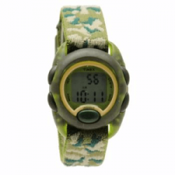 Timex Kids T71912 Camo Elastic Fabric Strap Digital Watch