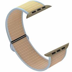 Hilimny Watch Band Compatible With Apple Watch Band 42MM 44MM Lightweight Sport Loop Replacement Band Strap Compatible For Iwatch Series 5 4 3 2 1 42MM 44MM Camel