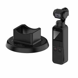 Disscool Silicone Mount For Dji Osmo Pocketm Soft Anti Drop Silicone Protective Mount For Dji Osmo Pocket 3-AXIS Gimbal Stabilized Handheld Camera Black