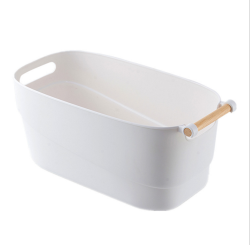 Minimal Bin With Wooden Handle Extra Small