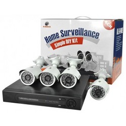 4-Channel DIY Complete CCTV Surveillance Kit