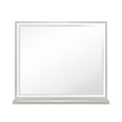 Decorative Wall Mirror With Shelf - White