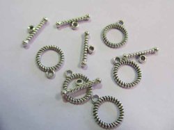 Nickel Toggle Clasps - 4sets