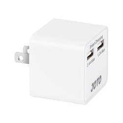 Joto Dual Ports USB Wall Charger Power Adapter With Smart Ic Intelligent High Speed Charging 17W 3.4A For Apple Android And All Other USB Devices