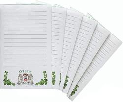 O'leary Irish Coat Of Arms Notepads - Set Of 6