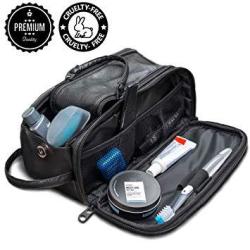 Bag Toiletry For Men Or Women - Dopp Kit For Travel. Cruelty Free Toiletries Organizer Pu Leather S