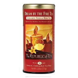 The Republic Of Tea Dream By The Fire Tea 36 Tea Bags Holiday Vanilla Cinnamon Blend