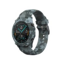 Generic Huawei GT2 Smartwatch Silicone Strap S m l Camo - With Protective Case