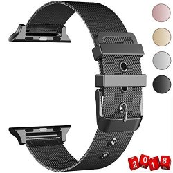 Geotel Band For Apple Watch 38MM 42MM Stainless Steel Milanese Loop With Adjustable Magnetic Closure Metal Iwatch Band For Apple Watch Series 3 Series