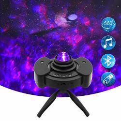 Galaxy Projector Star Projector With Bluetooth Speaker Starry Sky Night Light Planet Projector With Timer Sound-activated 40 Lighting Modes For Kids Bedroom Party Birthday Home Theatre