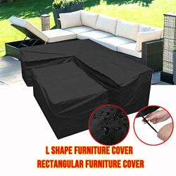 Silvotek L Shaped Outdoor Sofa Cover-l Shaped Patio Couch Covers With ...