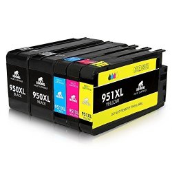 Ikong Compatible Ink Cartridge Replacement For 950XL 951XL Ink Cartridge 1SET+1BLACK Compatible With Officejet Pro 8600 8610 8620 8630 8660 8640 8615 8625 8100 251DW 276DW 271DW