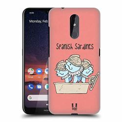 Head Case Designs Spanish Sardines Yummy Doodle Hard Back Case Compatible For Nokia 3.2