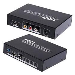 Cvbs Av + HDMI To HDMI Hdcp Decode 1080P 720P Output HD Video Converter + Digatal Audio