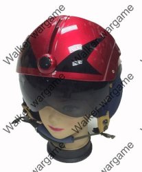 Us Airforce Hgu Style Air Jet Fighter And Helicopter Pilot Helmet - Red Skeleton