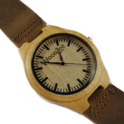 Bold & Beautiful - Wooden Bamboo Watch With Leather Strap